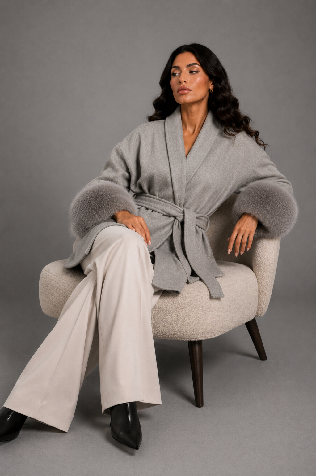 Daisey Wool Coat - Gray