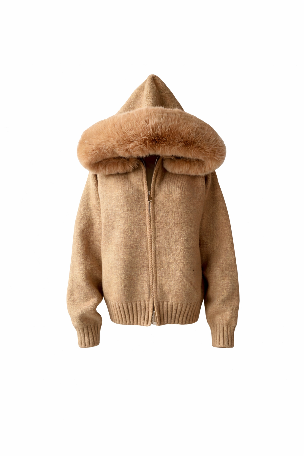 Bell Wool Zip - Carmel