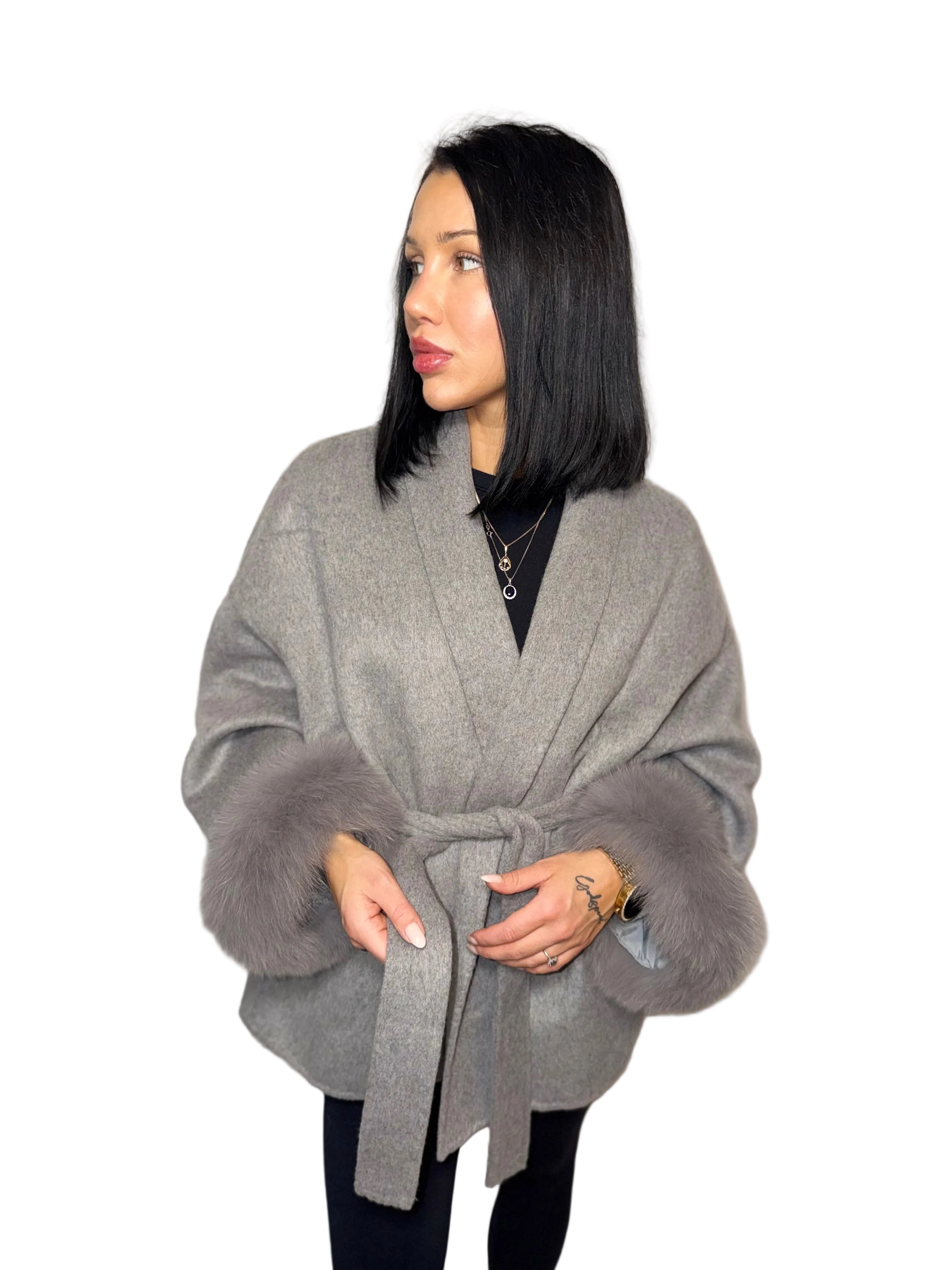 Daisey Wool Coat - Gray
