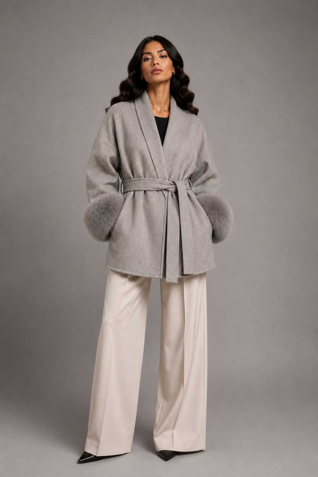 Daisey Wool Coat - Gray