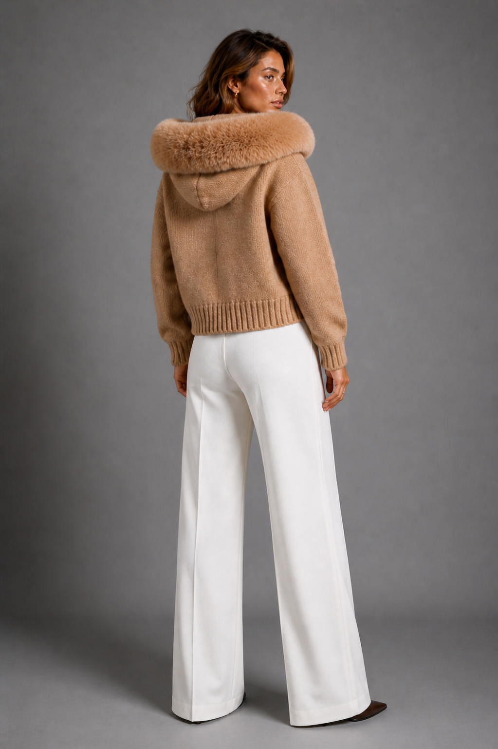 Bell Wool Zip - Carmel