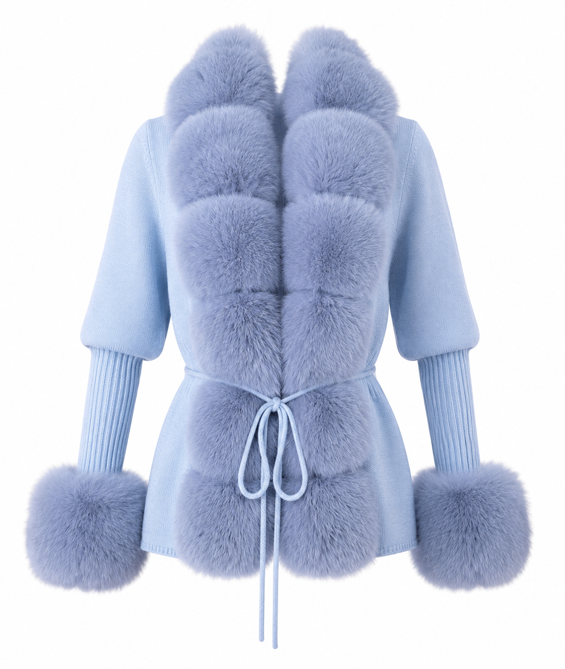 Furry Cashmere Knit - Blue