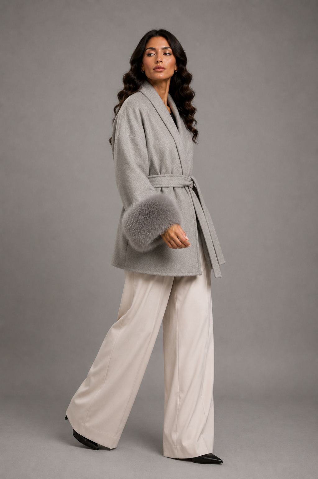 Daisey Wool Coat - Gray
