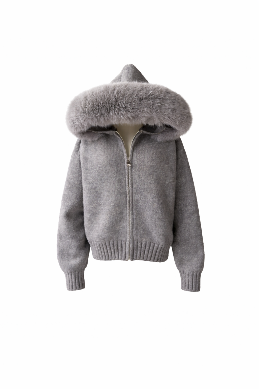 Bell Wool Zip - Grey