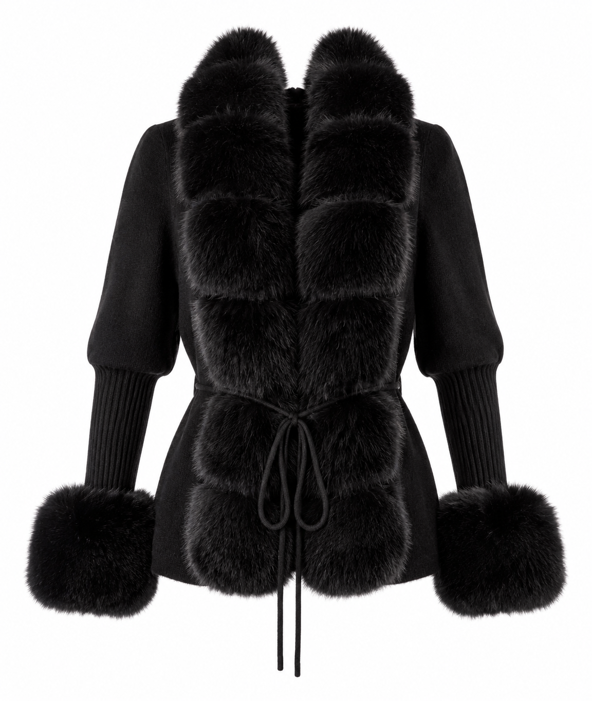 Furry Cashmere Knit - Black