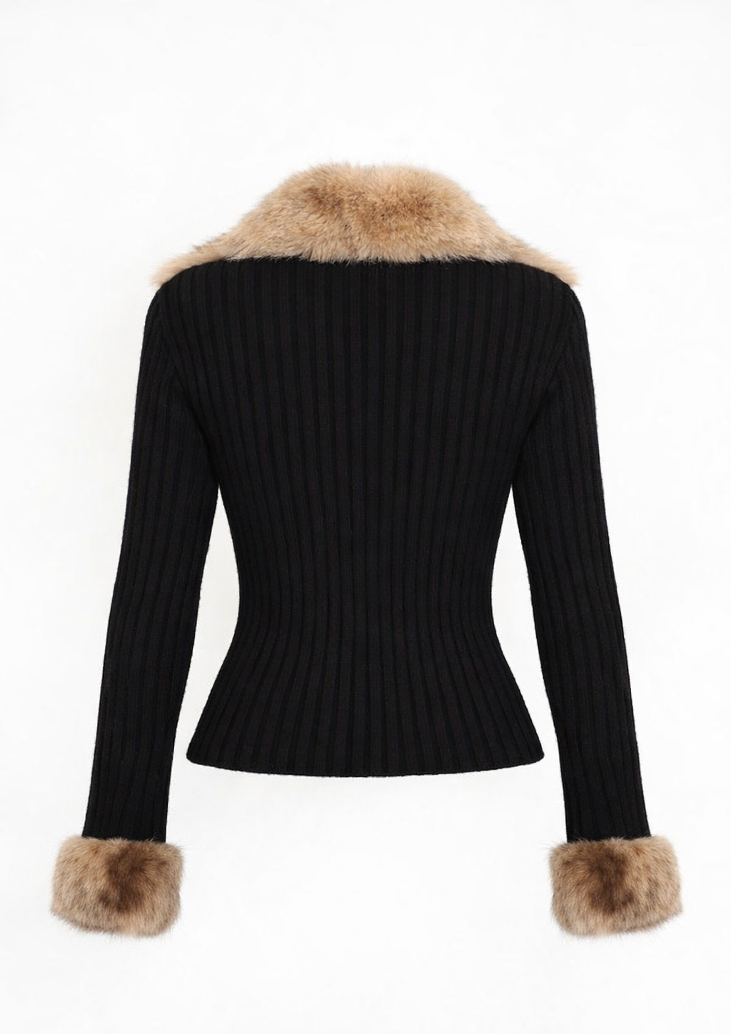 Icon Fur Zip - Black