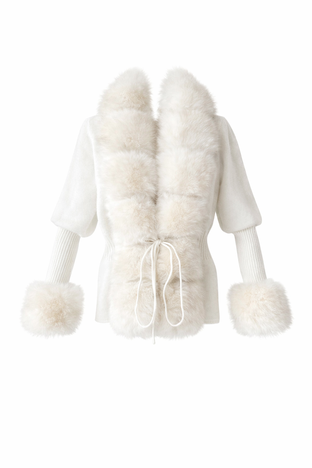 Furry Cashmere Knit - White