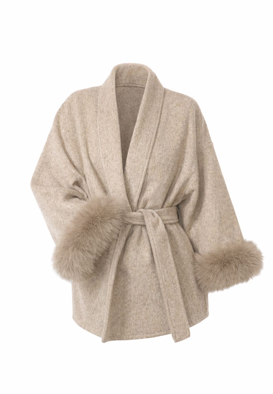 Daisey Wool Coat - Taupe