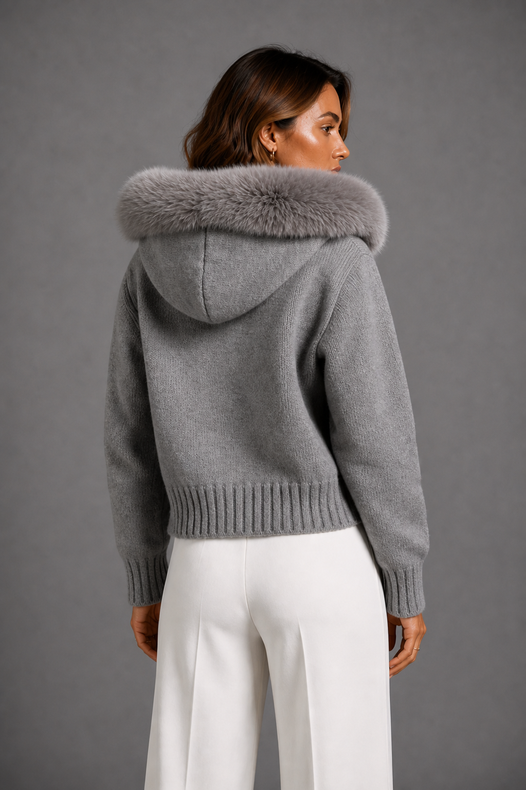 Bell Wool Zip - Grey
