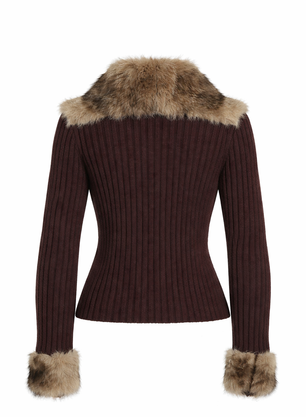 Icon Fur Zip - Brown