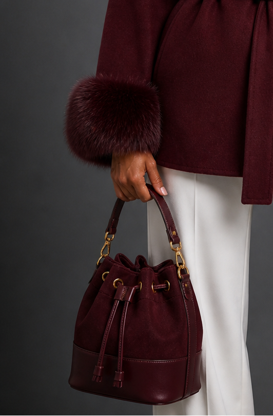Bucket Bag - Burgundy