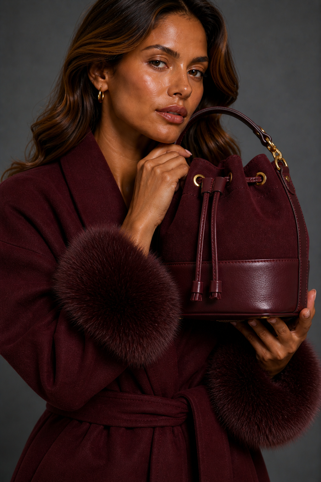 Bucket Bag - Burgundy