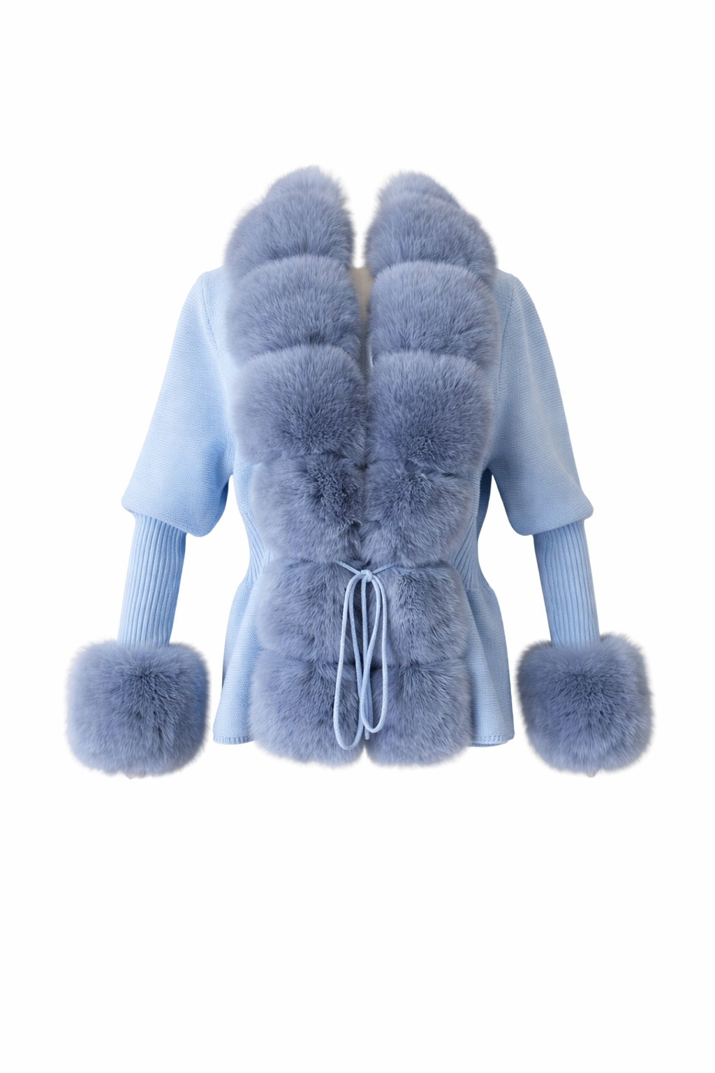 Furry Cashmere Knit - Blue