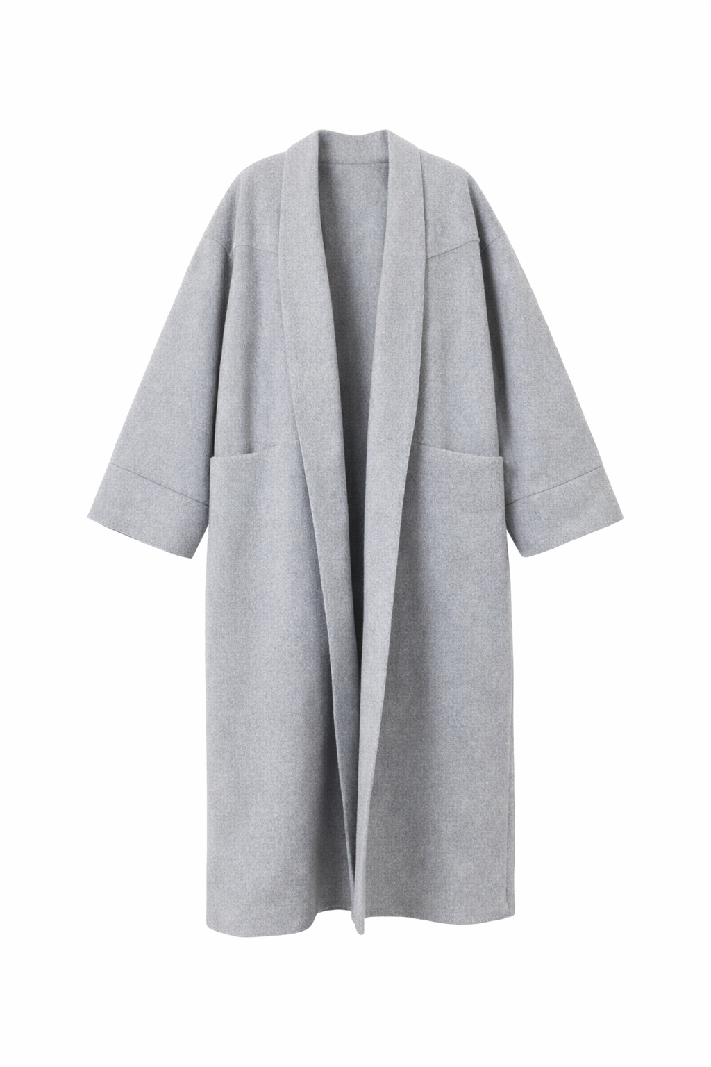Longline Overcoat - Light Gray