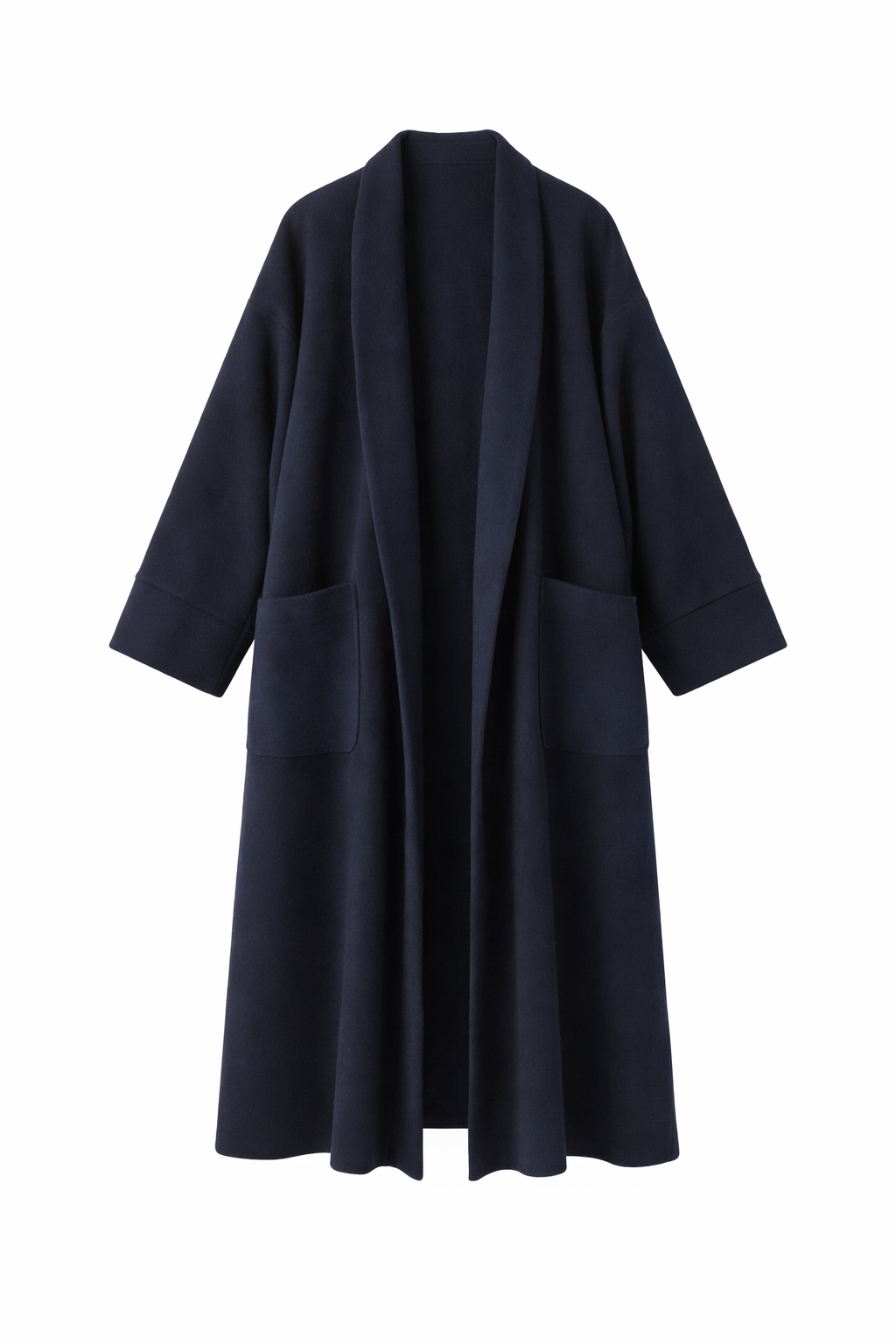 Longline Overcoat - Navy