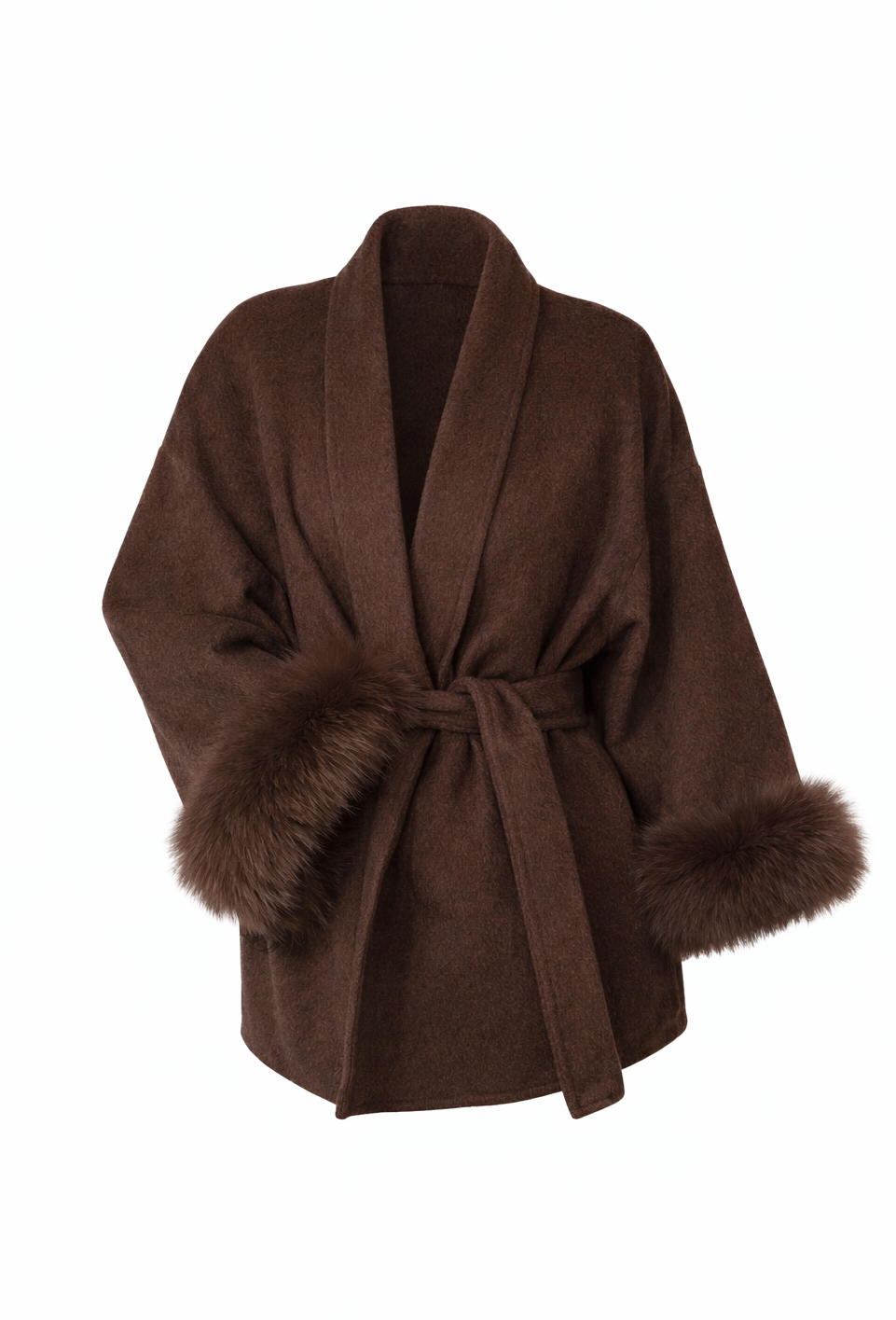 Daisey Wool Coat - Brown